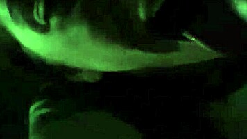 Flashing pussy and panties in a sexy mini skirt before public blowjob