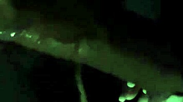 Flashing pussy and panties in a sexy mini skirt before public blowjob