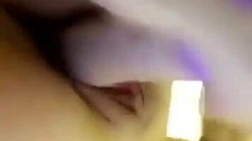 Slutty Girl with Big Boobs Masturbates Huge Dildo