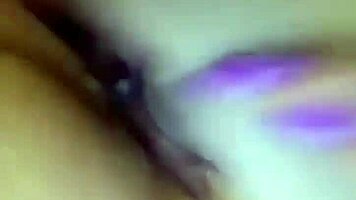 Slutty Girl with Big Boobs Masturbates Huge Dildo