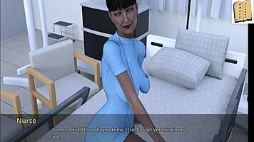 mature nurse bends over for big cock doggystyle pounding