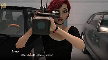 3d teen brunette shows big ass and tits during casting interview