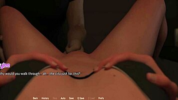 projekt passion plays games while fingering busty blonde's pussy