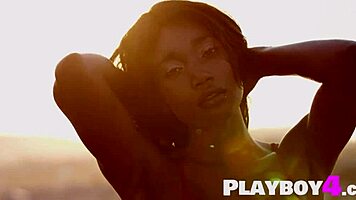 Ebony Teen Selene Poses Naked!