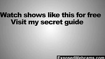 cute black teen reaches climax on floor