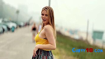 Curvy teen explores skating and riding thrills