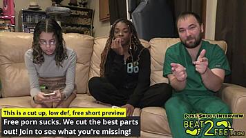 Giggles feet love rubbing all over a giant hot rock at the beach on beat2feetcom