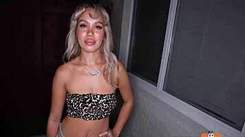 Latina Teen Jaye Summers Gets Facial After Public Nudity and Masturbation