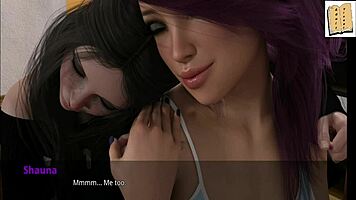 WVM 42 says, 'I'm spending quality time with my two girlfriends in this erotic game.'