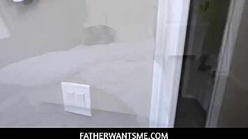 Stepdad bobby beefcakes is working on stretching her stepdaughter kinsley kanes tight sweet pussy