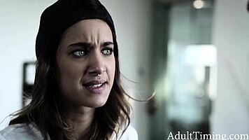 hey, i'm turning my lesbian stepsis straight with riding and blowjob