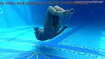 Canadian Milf Heidi Van Horny Teases Underwater. Her Big Tits Shine in Pool Play.