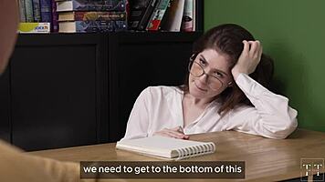 Sexologist Treats With Innovative Technique! Deepthroat And Orgasm!