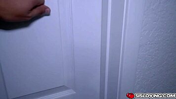 Nerdy Stepbrother Fucks Hot Stepsister Scarlit with Monster Cock Interracial Scandal