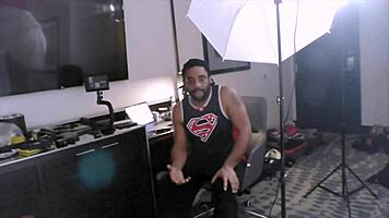 Nina Rivera and Don Whoe backstage revealing big tits and ass