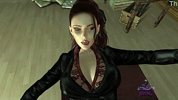 Check out these mafia dolls in hot lesbian anal action with strapon 😈