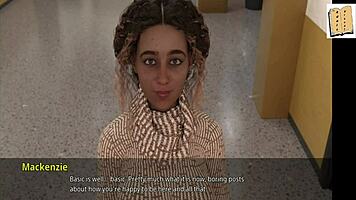 Shauna Sucks Big Cock at the Gym in 3D