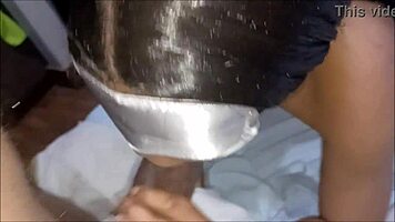 sexy mixed chick takes big black cock