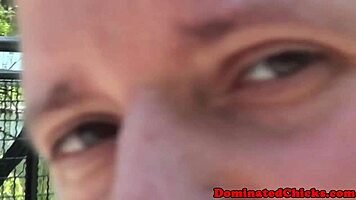 i bounded the teen slave to deepthroat my cock rough