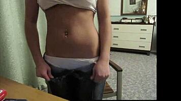 Silent Webcam Show So Her Roommate Won't Hear