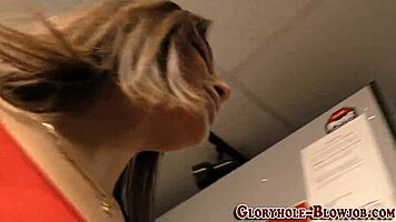 Teen slut devours BBC load like a pro. She’s all over that monster cock, SUCKING hard for every drop of jizz.