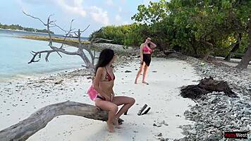 Katty Gets Golden Shower On Public Beach Pov