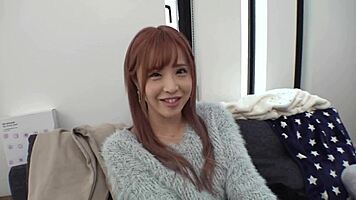 Japanese cabaret girl with killer body rides hard