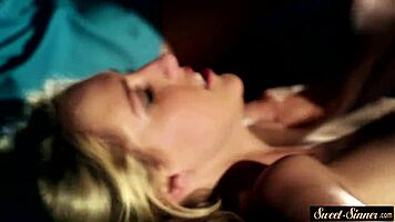 Glamcore Teen Bent Over In Heels Gets Ass Jizzed