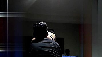 snuck friend from party to bed for ass licking, muffled moans from parents