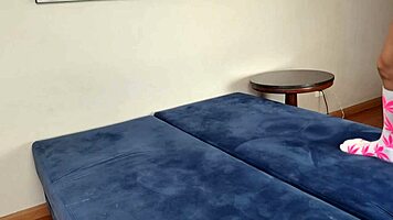 This love fucks her little ass in bent over doggystyle!