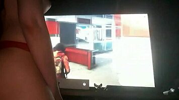 Stepdaughter overcomes her fear of thunder by fucking her stepmother passionately.