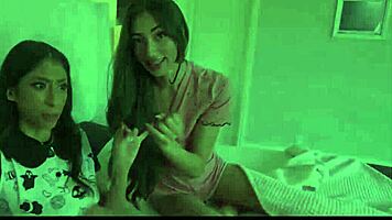 Sona Bella, skinny stepsister, ready for taboo threesome with friend?