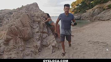 Teamskeet - Horny Latina Teen 18+ Sneaks to Ride Roommate's Boyfriend's Big Chorizo Meat