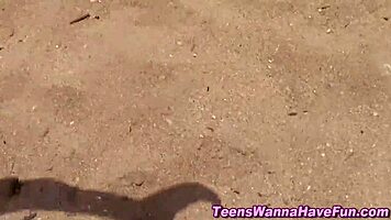 Amateur Teen 18+ Gets Intense Facial At Outdoor Party