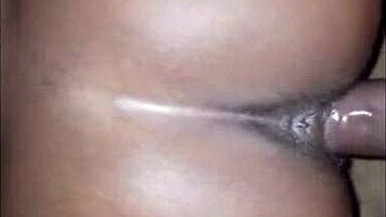 This amateur ebony teen is fucking and getting cumshot in unreleased compilation part 2