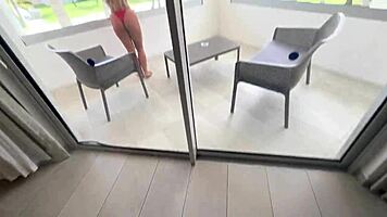 I caught my roommate masturbating and, uh, I just had to fuck her... couldn’t resist those big tits in the dorm, ya know?