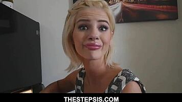 HOT TINY 18+ BLONDE TEEN 18+ STEP SISTER BELLA ROSE GETS PUSSY FUCKED BY HER STEPBRO IN DIFFERENT POSITIONS POV