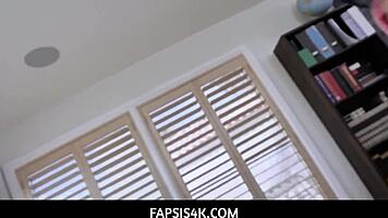 Diana Grace finds stepbrother's finger in her pussy