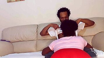 Cheating girlfriend sucks my dick while her boyfriend is away for the weekend.