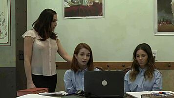 Shyla Jennings and Jackie Marie intensely lick each other's pussies