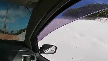 Rabuda and roludo in wild beach sex adventure with Fernanda Chocolate and Joao!