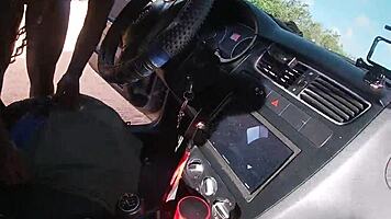 Rabuda and roludo in wild beach sex adventure with Fernanda Chocolate and Joao!