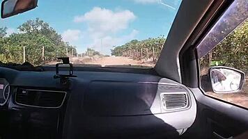 Rabuda and roludo in wild beach sex adventure with Fernanda Chocolate and Joao!