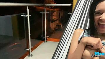 Outdoor Anal Sex On Balcony!