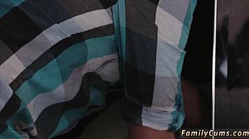 Skinny Blonde Teen Teases Step Crony First Time