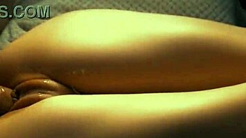 skinny girl with big ass took double creampie in pussy and ass