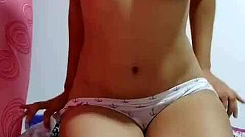 Madam likes you to look at her. teen 18+ latina with natural tits and petite 18+ ass poses sexily.