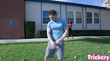 demi sutra performs in an interracial group scene