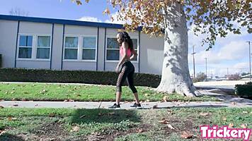 demi sutra performs in an interracial group scene