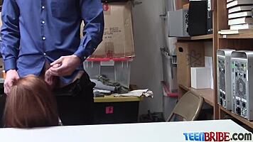 Starr interacts with the guard in a storyline roleplay